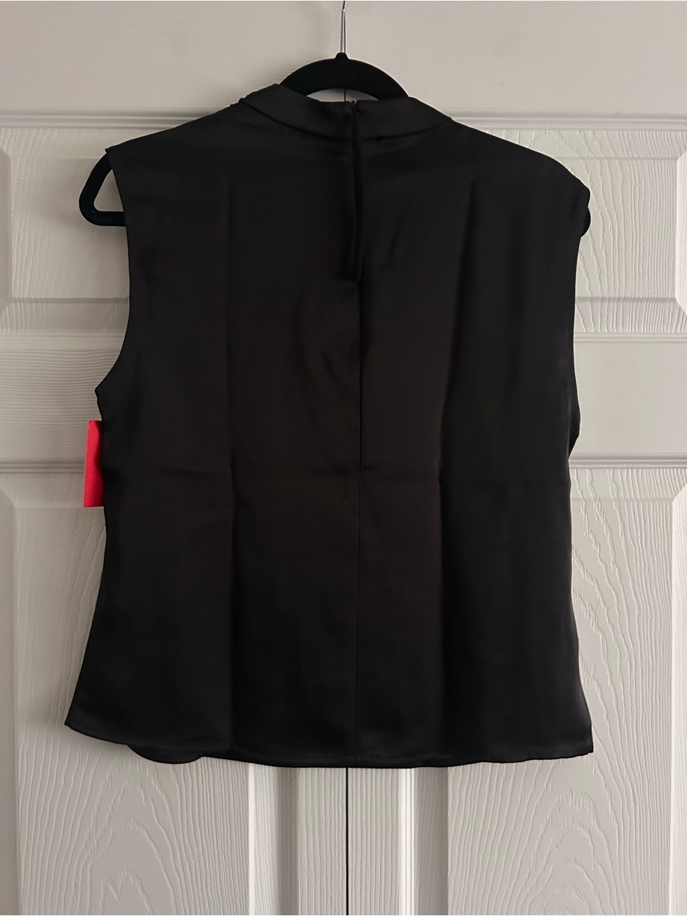 NWT Spanx 21739R Sleeveless Satin Cowl Neck Draped Elegant Minimalist Top. - Picture 5 of 6